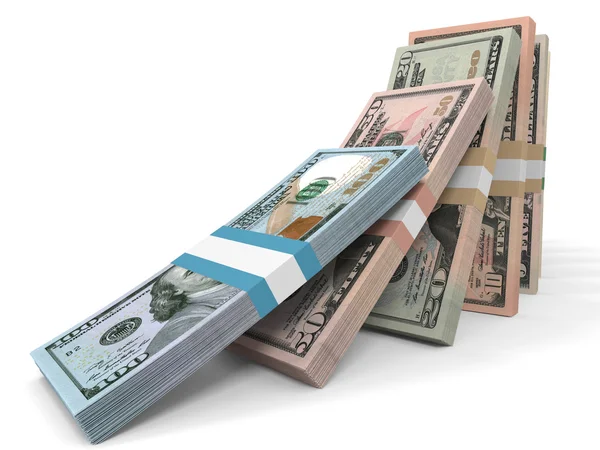 Andere bankbiljetten in dollars. — Stockfoto