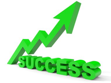 Yukarı ok başarı grafiği.