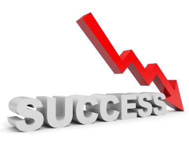 Aşağı ok başarı grafiği.