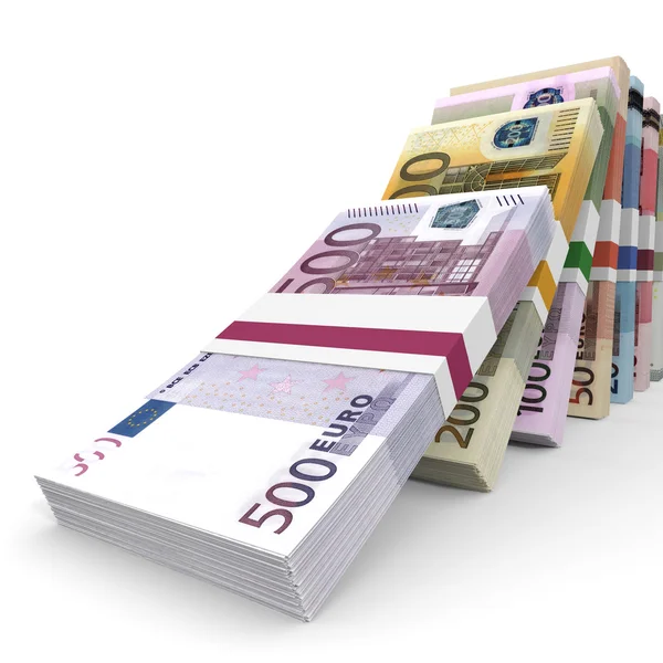 Farklı Euro banka notları.
