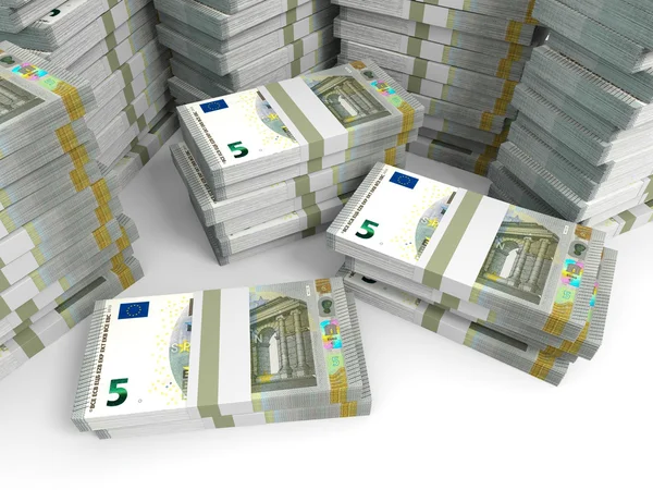 Банкноты в 5 евро . — стоковое фото