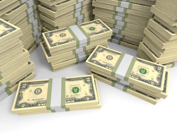 Two dollar banknotes background. — Stock Photo, Image