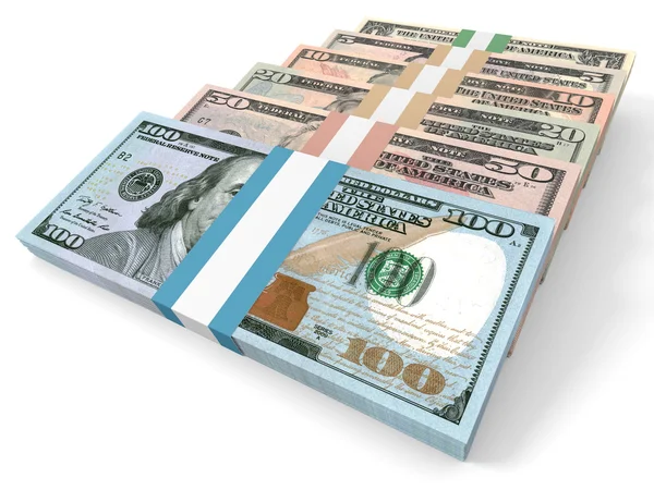 Different dollar bank notes. — Stock Photo, Image