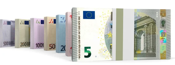 Différents billets en euros . — Photo