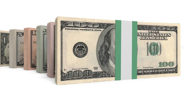 Different dollar bank notes. — Stock Photo, Image