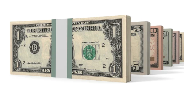 Different dollar bank notes. — Stock Photo, Image