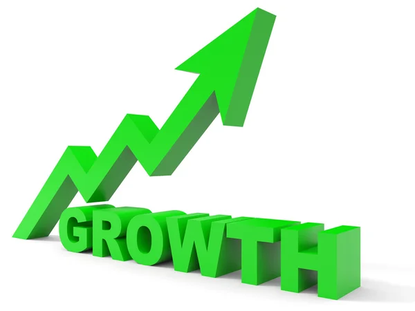 Graph up growth arrow. — Stock Photo, Image