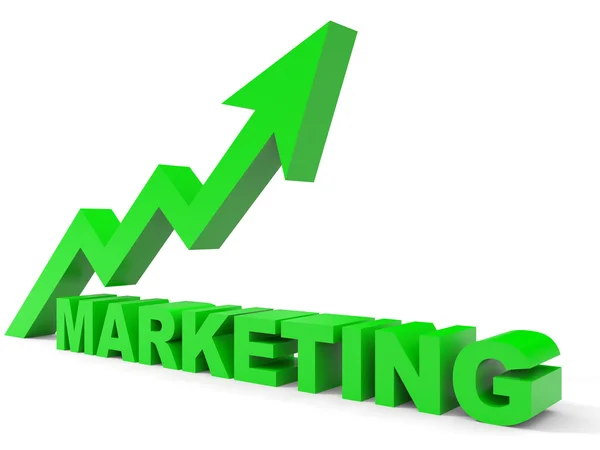Gráfico seta de marketing . — Fotografia de Stock