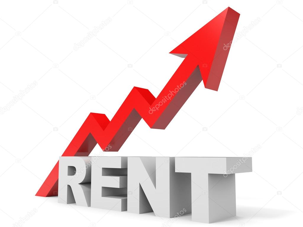 Graph up rent arrow. — Stock Photo © iCreative3D 89666682