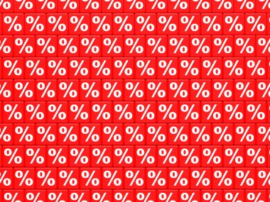 İndirim. Kırmızı küpler.