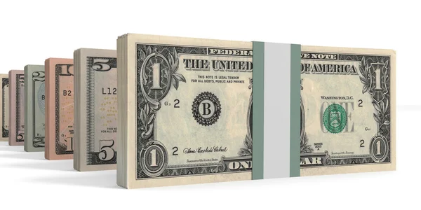 Different dollar bank notes. — Stock Photo, Image