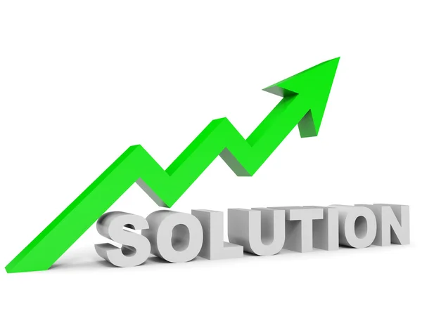 Graph up solution arrow. — Stock Photo, Image