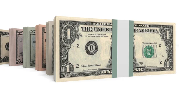 Different dollar bank notes. — Stock Photo, Image