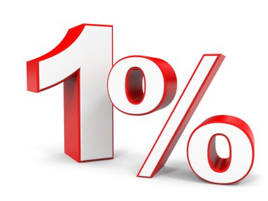 Yüzde 1 kapalı indirim.