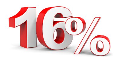 Kapalı yüzde 16 oranında indirim.