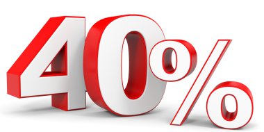 Kapalı yüzde 40 indirim.