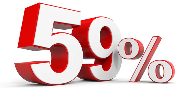 Discount 59 percent off. — Stock Photo, Image