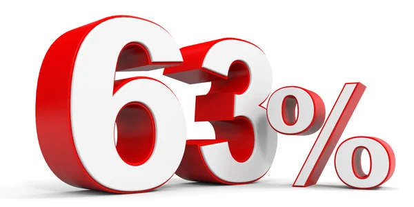 Discount 63 percent off. — Stock Photo, Image