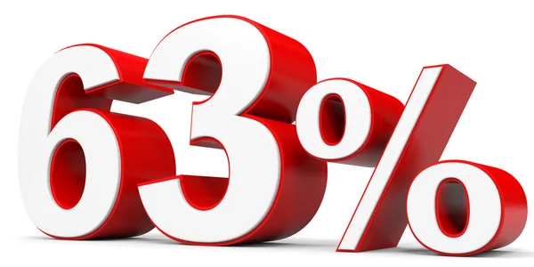 Discount 63 percent off. — Stock Photo, Image