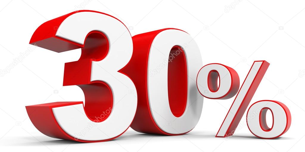 Discount 30 Percent Off Stock Photo Image By C Icreative3d 95751034