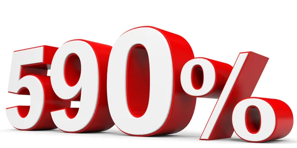 Discount 590 percent off. — Stock Photo, Image