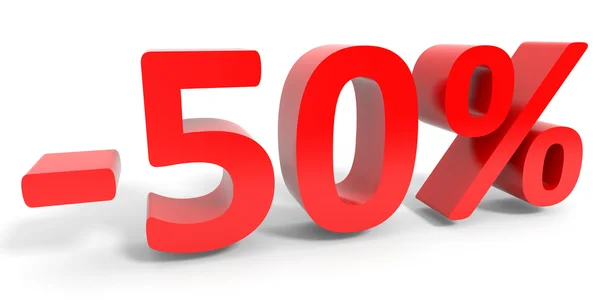 Discount 50 percent off sale. — Stock Photo, Image