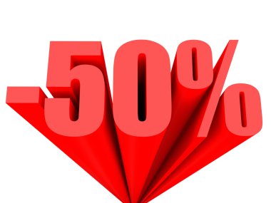 Off Satılık yüzde 50 indirim.