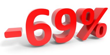 Off Satılık yüzde 69'u indirim.