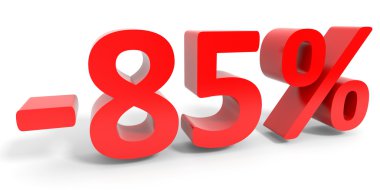 Off Satılık yüzde 85'i indirim.