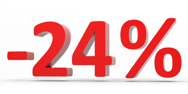 Rabat 24 procent off salg . - Stock-foto