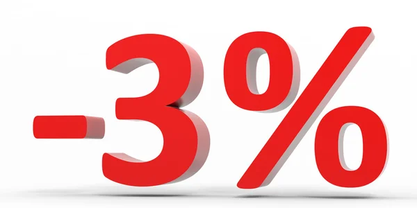 Discount 3 percent off sale. — Stock Photo, Image