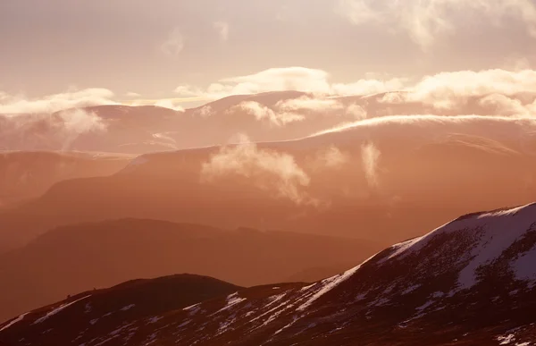 Ανατολή ηλίου πάνω από το Cairngorms — Φωτογραφία Αρχείου