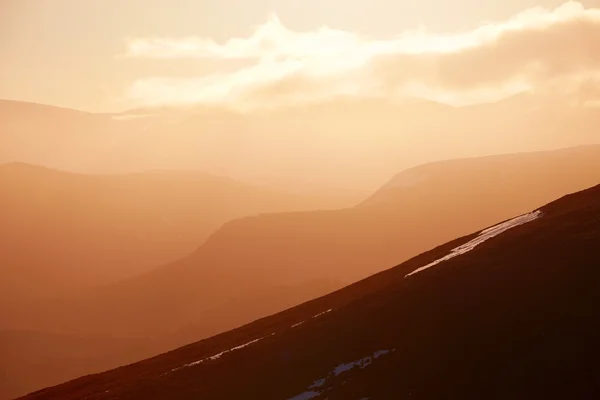 Nascer do sol sobre os Cairngorms — Fotografia de Stock