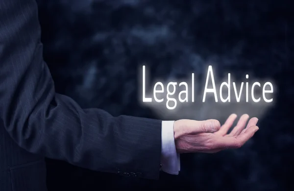 Empresario con inscripción de Asesoramiento Legal — Foto de Stock
