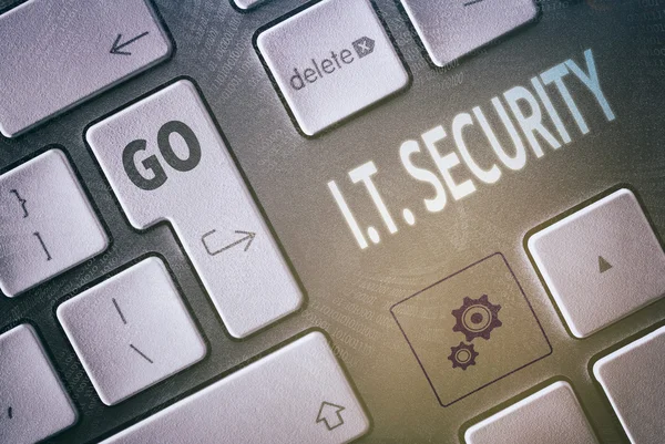 Teclado IT Security Concept — Fotografia de Stock