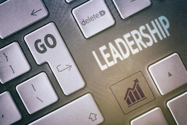 Teclado Leadership Concept —  Fotos de Stock
