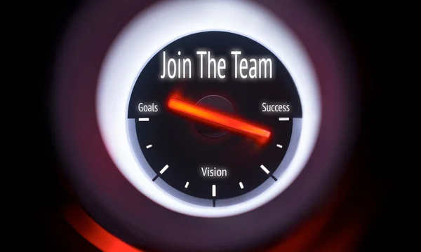 Gauge displaying Join The Team Concept — Stock Photo, Image