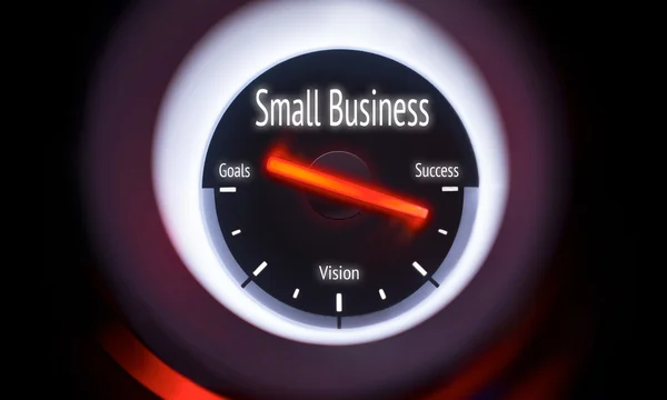 Manometr, wyświetlanie małych koncepcja biznesowa — Zdjęcie stockowe