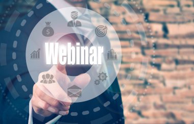Webinar düğmesini seçerek iş adamı