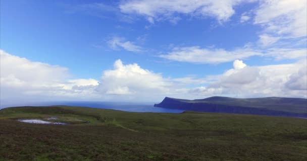 Panoramic view over Oisgill Bay — стоковое видео