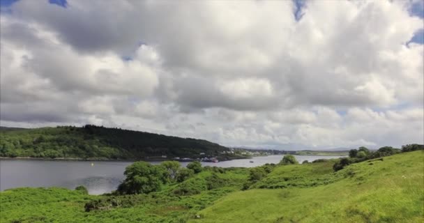 Views of Dunvegan from Uiginish — ストック動画