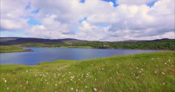 View of Dunvegan Castle — Stockvideo