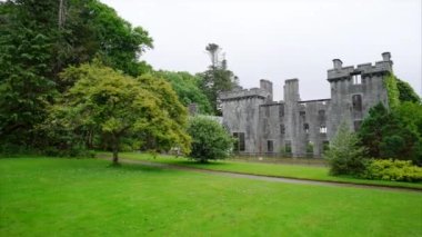 Wet woodland around ruins of Armadale Castle