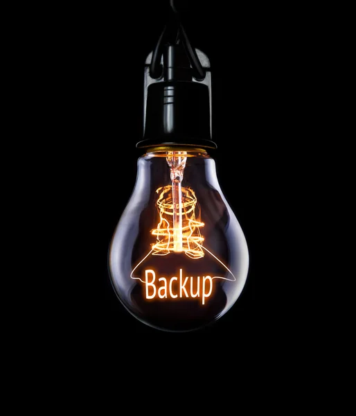 Concetto di backup lampadina — Foto Stock