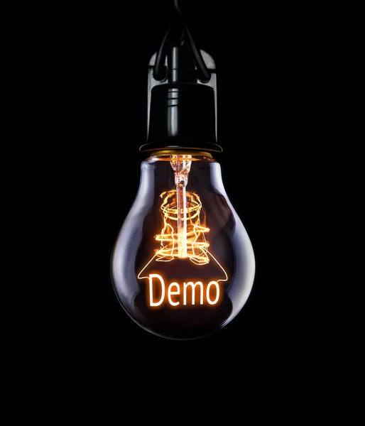 Glödlampa Demo koncept — Stockfoto