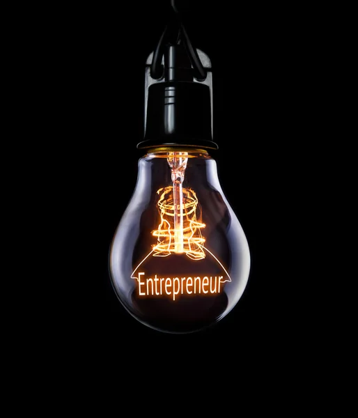 Lightbulb Entrepreneur concept — Stock Photo, Image