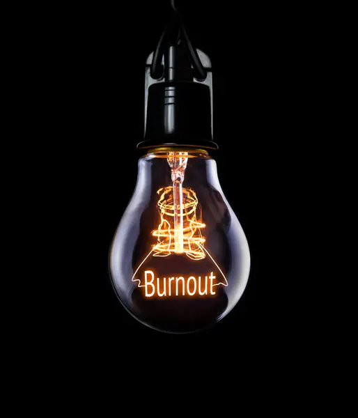 Lightbulb  Burnout concept — Stock Photo, Image