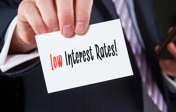 Concetto di tassi di interesse bassi — Foto Stock