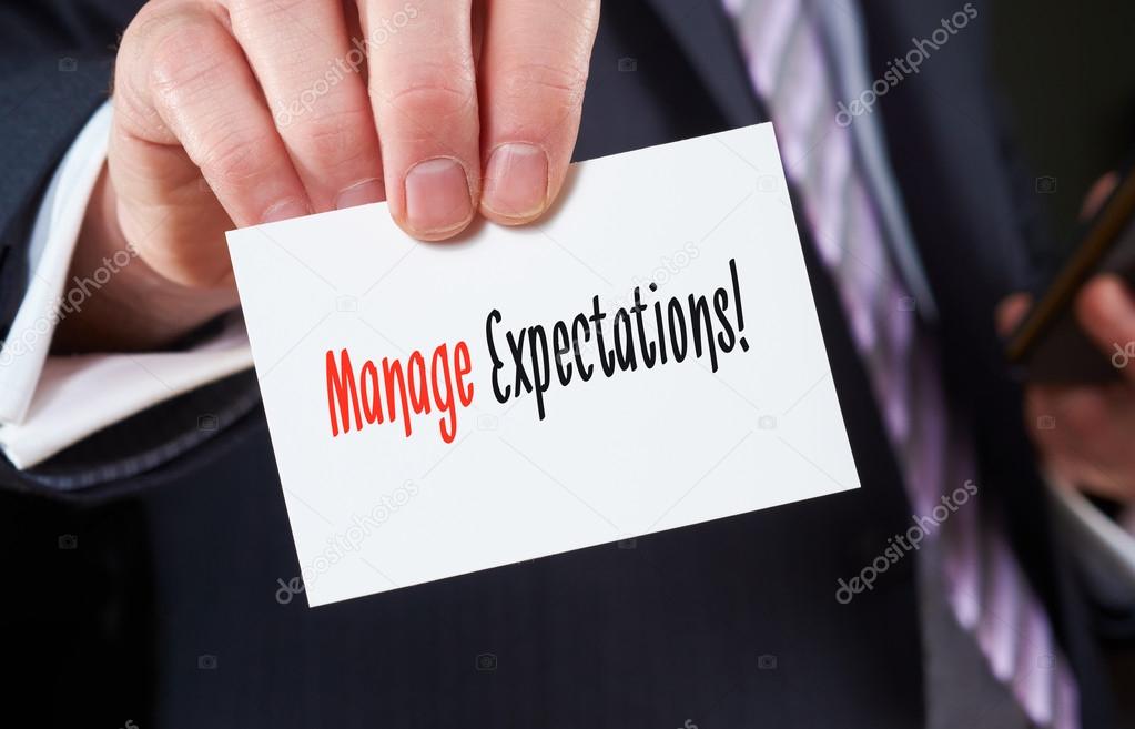 Manage Expectations Concept