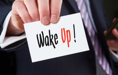 Kartta yazılı Wake Up